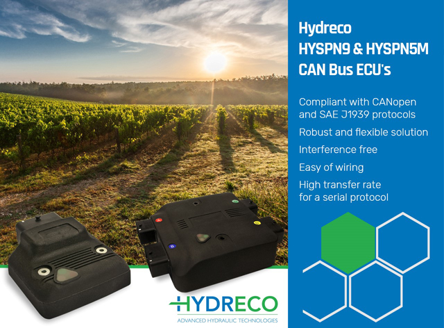 Hydreco HYSPN9 & HYSPN5M CAN Bus ECU’s 