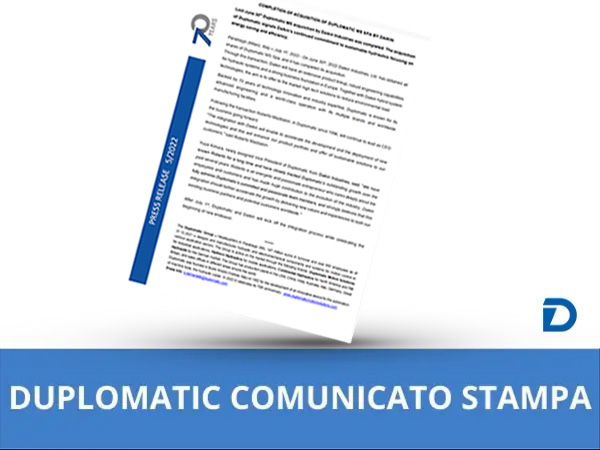 COMUNICATO STAMPA 5/2022 - COMPLETAMENTO DELL'ACQUISIZIONE